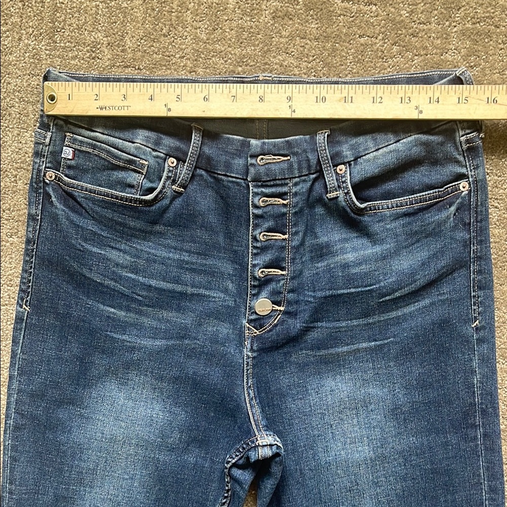 Dear John Tall Women’s Button Up Jeans Blue Flare Wide Leg Jeans Size-W31 X L32 - Picture 6 of 14